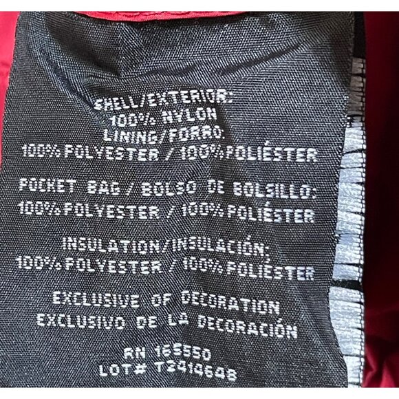 New 32 Degrees Packable Puffer Vest Red Size S Small Lightweight - Picture 6 of 7